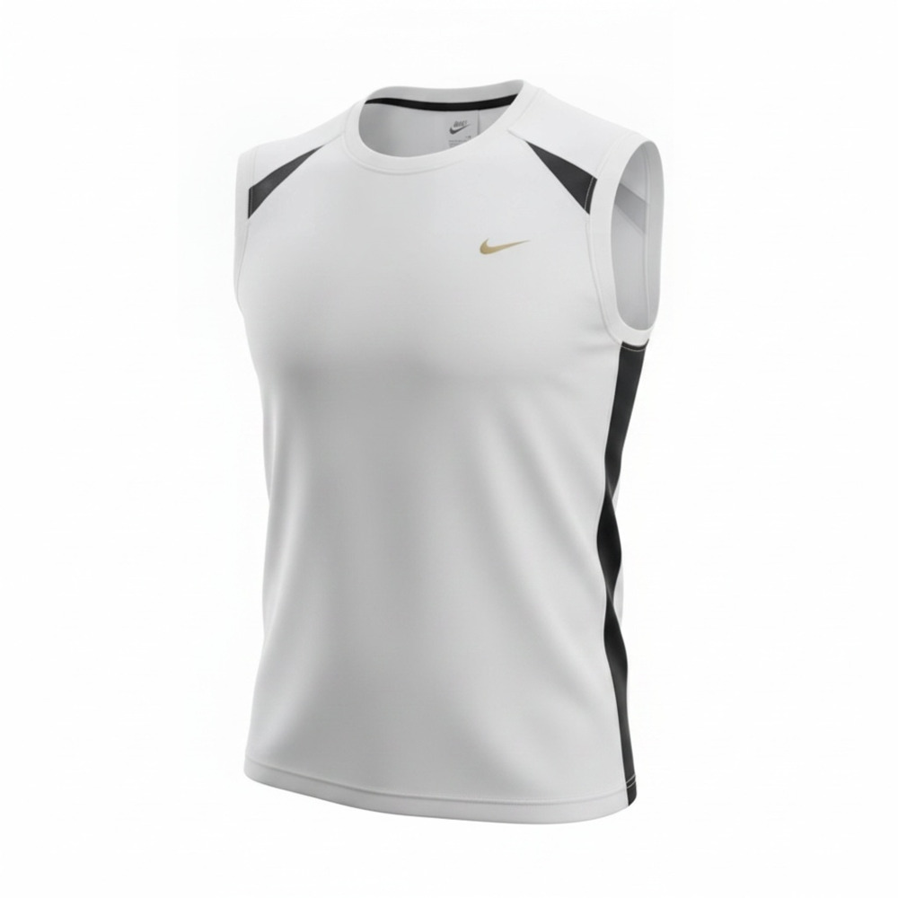 Nike Strike+ Men's Dri-FIT Sleeveless Football Top - Pale Ivory/Black/Jersey Gol